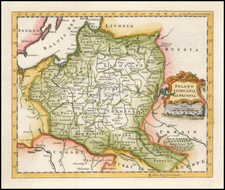 Poland and Baltic Countries Map By Thomas Jefferys