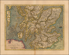 Scotland Map By  Gerard Mercator