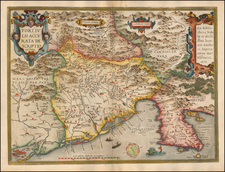 Balkans and Northern Italy Map By Abraham Ortelius