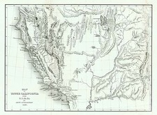 Southwest, Rocky Mountains and California Map By Charles Wilkes / U.S.Ex.Ex.