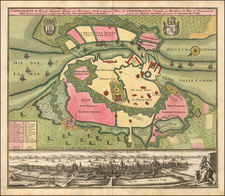 Denmark Map By Matthaus Seutter