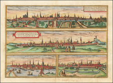 Germany Map By Georg Braun  &  Frans Hogenberg