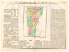 Vermont Map By Jean Alexandre Buchon