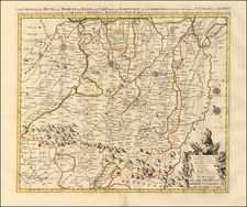 Northern Italy Map By Pierre Mortier