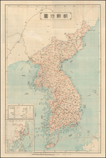 Korea Map By Chōsen Sōtokufu