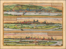 Germany Map By Georg Braun  &  Frans Hogenberg