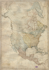 Pacific Northwest and North America Map By Anonymous