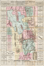 Utah and Utah Map By B.A.M. Froiseth