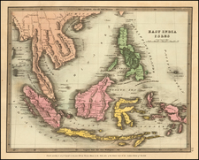 Southeast Asia, Philippines and Indonesia Map By David Hugh Burr