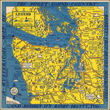 Washington Map By Lindgren Brothers