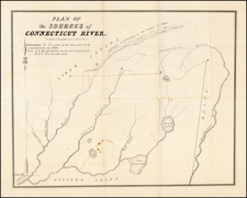 New England, New Hampshire and Vermont Map By T. Moore's Lithography