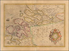 Netherlands Map By  Gerard Mercator