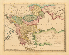 Balkans, Turkey, Turkey & Asia Minor and Greece Map By Robert Wilkinson