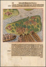 Brazil Map By Theodor De Bry