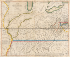 Mid-Atlantic, South, Kentucky, Tennessee, Southeast, Virginia, Midwest, Illinois, Indiana, Ohio and Missouri Map By Thomas Hutchins