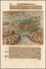 Brazil Map By Theodor De Bry