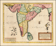 India Map By Pieter van der Aa