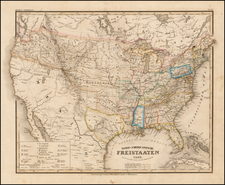 United States and Texas Map By Joseph Meyer