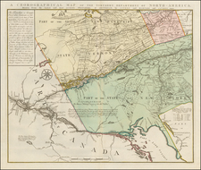 New England, Massachusetts, New Hampshire, Vermont, New York State and Canada Map By Bernard Romans / Mortier, Covens & Zoon