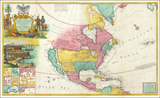 North America Map By Herman Moll