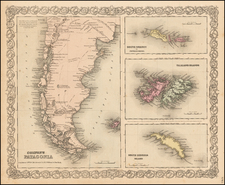 South America Map By Joseph Hutchins Colton