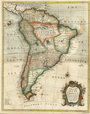 South America Map By Richard William Seale