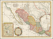 Texas, Southwest, Mexico and California Map By Strahan  &  Cadell