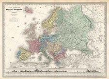 Europe and Europe Map By Adolphe Hippolyte Dufour