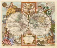 World Map By Giambattista Albrizzi