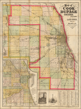 Illinois Map By Rand McNally & Company