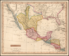 South, Texas, Southwest, Mexico and California Map By Henry Fisher