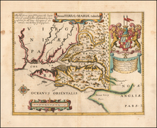 Mid-Atlantic, Maryland, Delaware and Virginia Map By John Ogilby