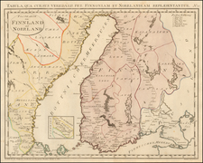 Sweden and Finland Map By Franz Johann Joseph von Reilly