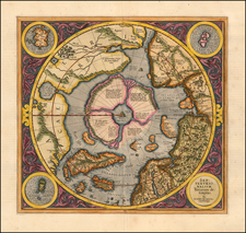 Northern Hemisphere and Polar Maps Map By Gerard Mercator