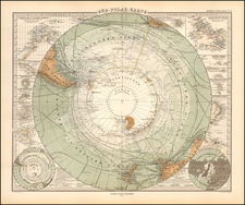 Polar Maps Map By Adolf Stieler