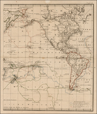 World, World and Pacific Map By Franz Anton Schraembl