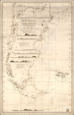 South America, Argentina and Chile Map By Direccion Hidrografica de Madrid