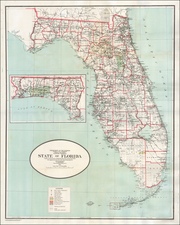 Florida Map By General Land Office