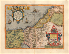 Holy Land Map By Abraham Ortelius