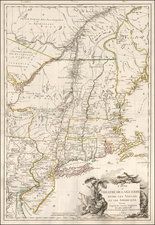 New England, New York State and Mid-Atlantic Map By Esnauts & Rapilly