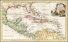 Florida and Caribbean Map By Thomas Jefferys