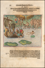 Brazil Map By Theodor De Bry