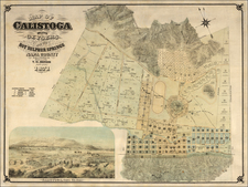 California and Other California Cities Map By Thomas Wolfe Morgan