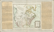 North America Map By Louis Charles Desnos