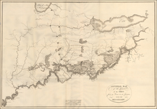 South, Kentucky, Tennessee, Midwest, Illinois, Indiana and Ohio Map By Georges Henri Victor Collot