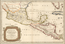 Florida and Mexico Map By Nicolas Sanson