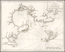 Plan de la Baye de Manille By George Anson