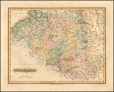 Netherlands Map By Fielding Lucas Jr.