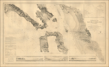 California and San Francisco & Bay Area Map By U.S. Coast Survey