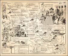 Louisiana Map By Louisiana Department of Highways / Carl Vernon Corley